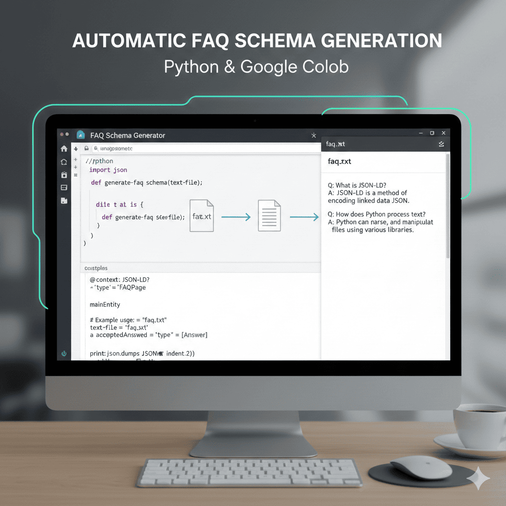 How to Automatically Generate FAQ Schema (JSON-LD) from a Text File using Python and Google Colab